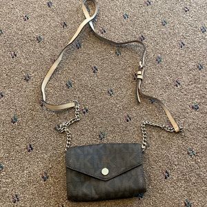 Michael Kors Small Brown Leather Crossbody